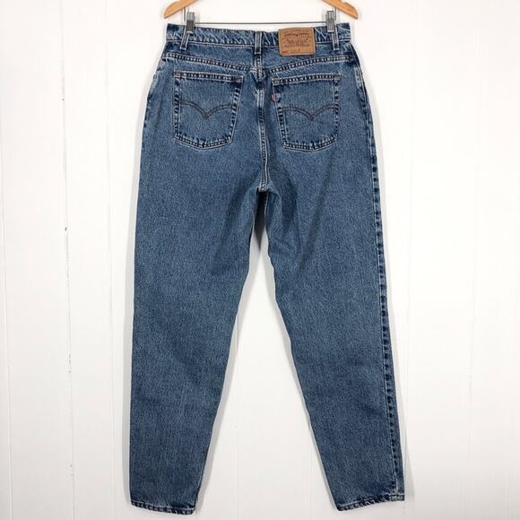 Levi’s VTG 90s 550 Jean High Rise Relaxed Fit Tapered Leg Waist 32 Tag Size 16 L - Picture 6 of 16